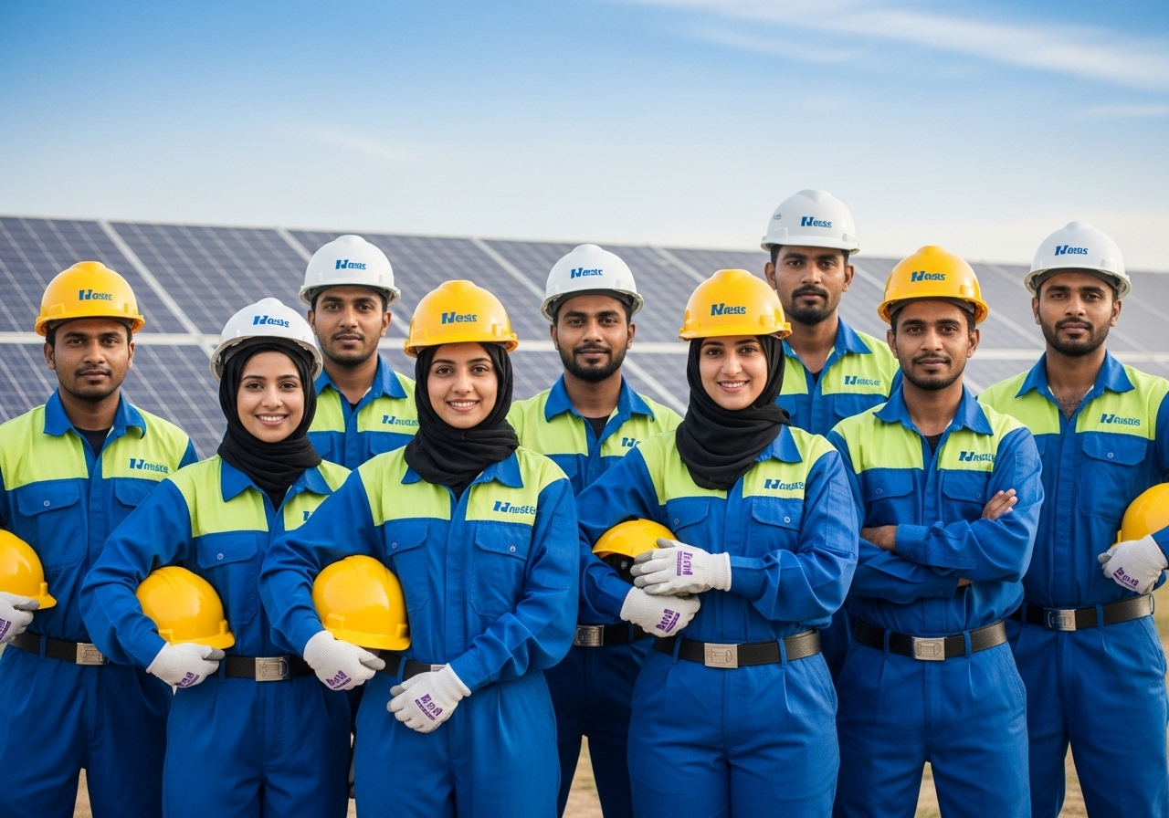 Solar Home Glow installation team